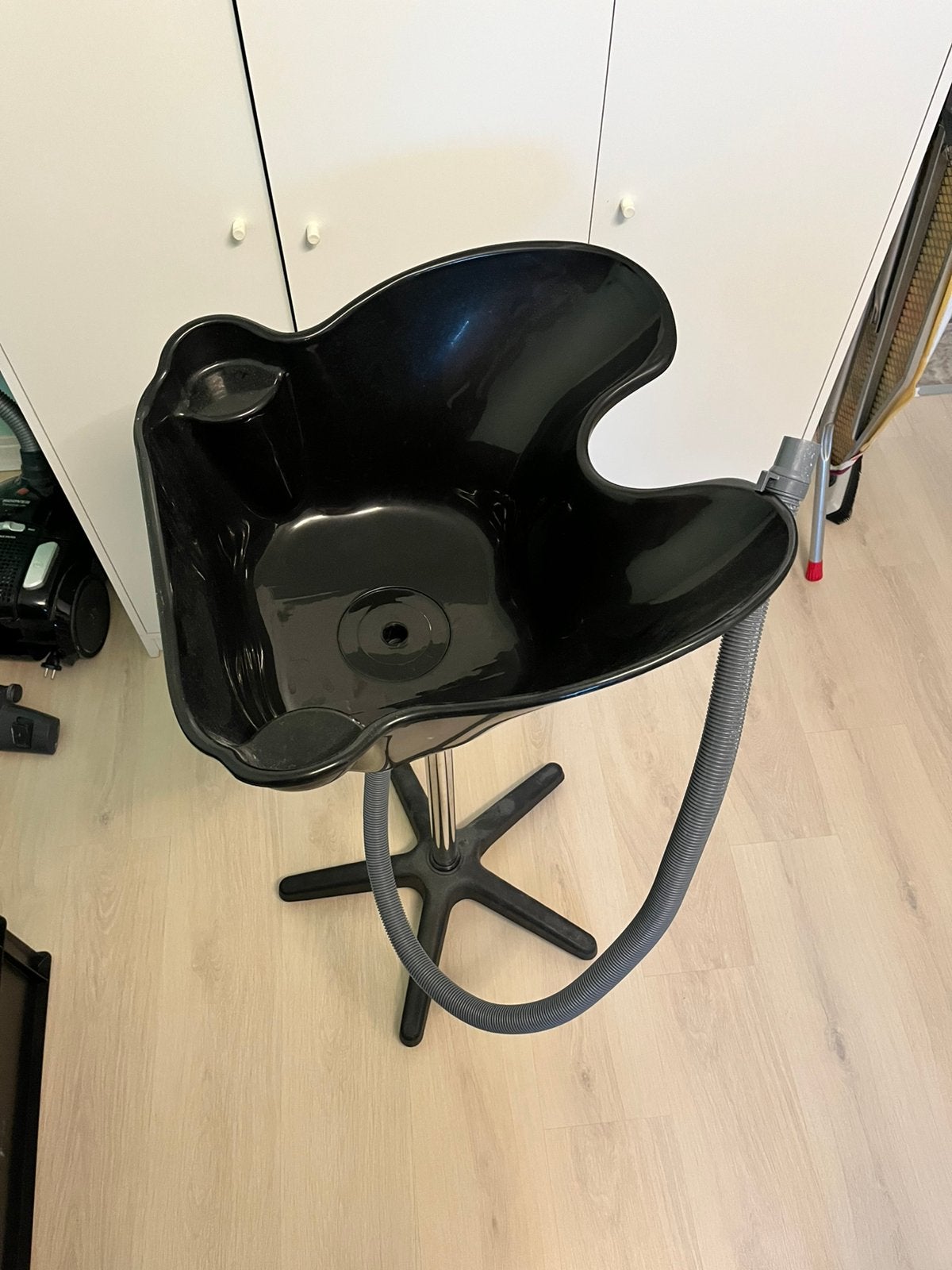 Mobiele wasbak, Ophalen, Gebruikt