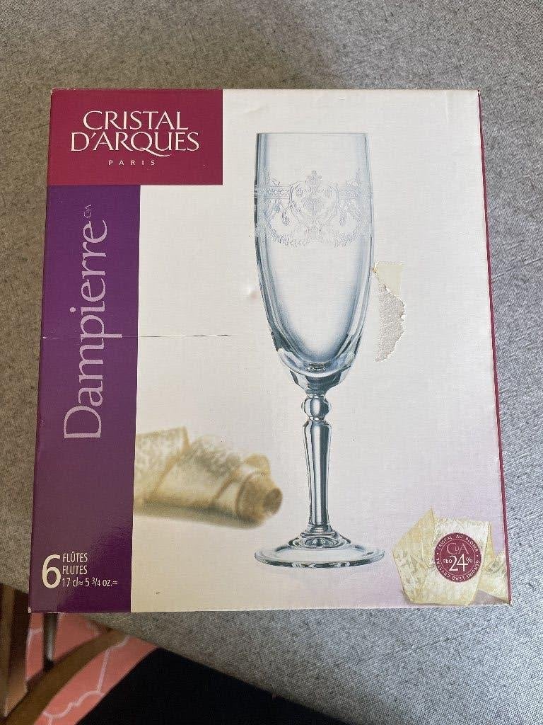 verres à pied cristal d'Arques, Ophalen