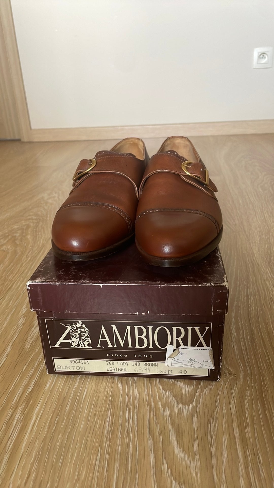 Chaussures Ambiorix Single Monk Strap, Enlèvement ou Envoi, Comme neuf, Brun, Chaussures basses