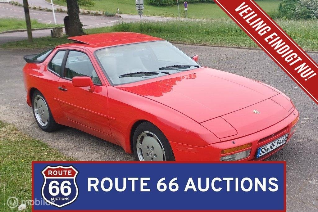 Porsche 944 Turbo | 1987 | Route 66 Auctions, Auto's, Zwart, Bedrijf, Overige carrosserie, Porsche