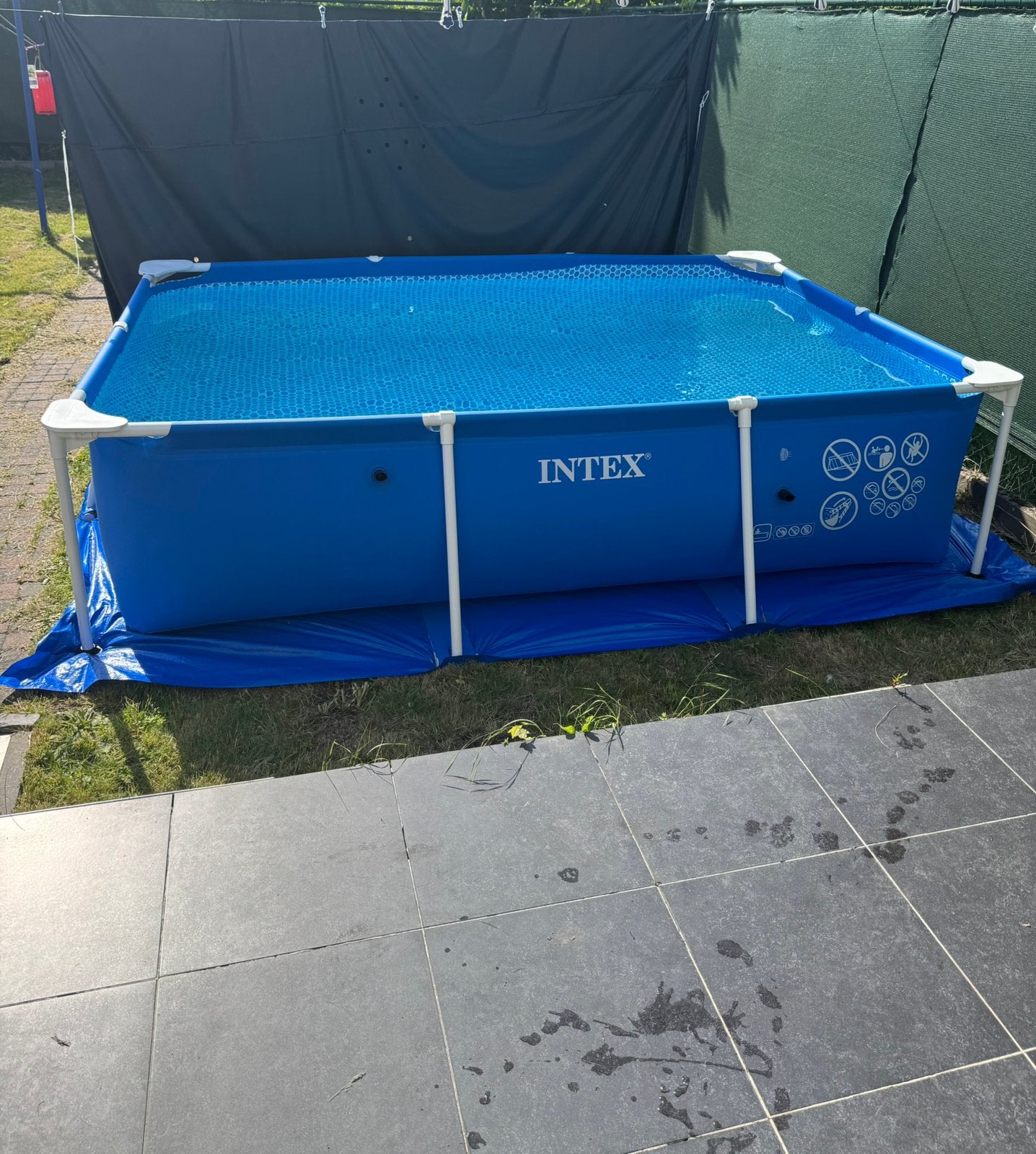 Intex zwembad 3m x 2m met filterpomp en afdekzeil, Tuin en Terras, Ophalen, Zo goed als nieuw