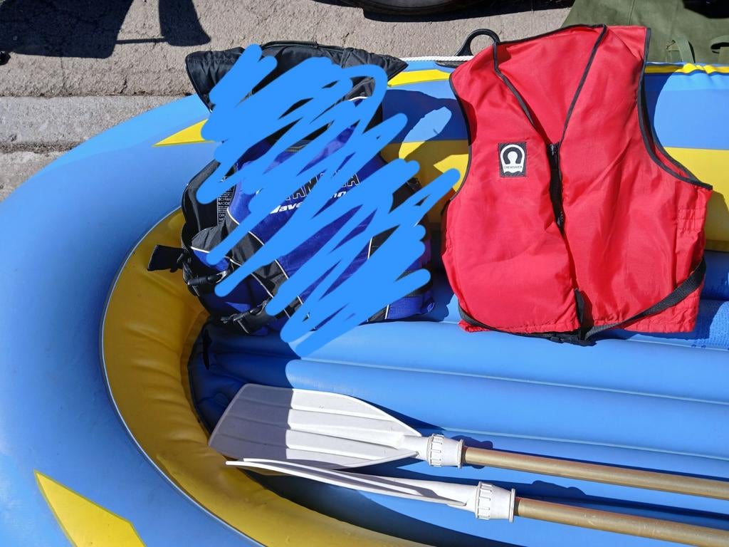 Roeiboot met 1 reddingsvest, Ophalen