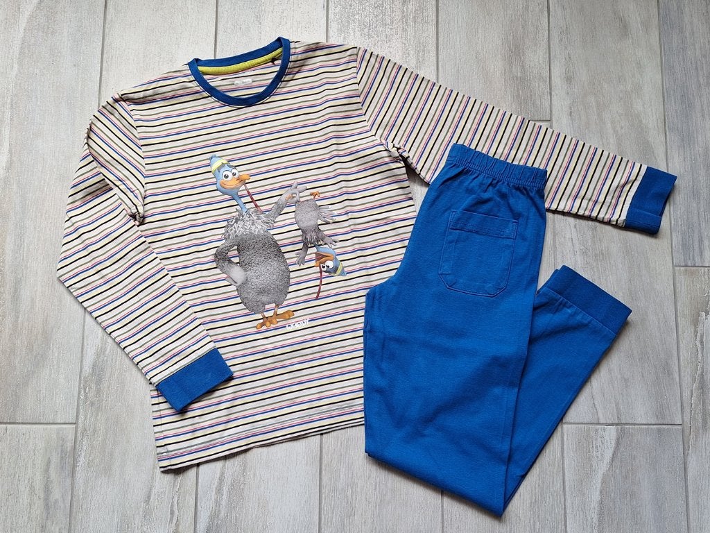 ★ M128 - Woody pyjama thema vogel, Nacht- of Onderkleding, Ophalen of Verzenden, Zo goed als nieuw, Jongen