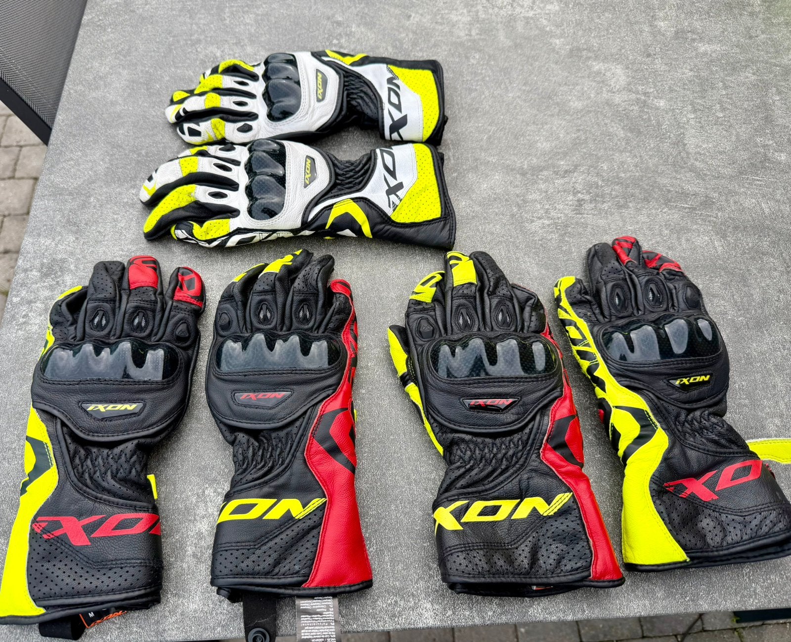 GANTS MOTO RACING IXON en M et L, Enlèvement, Seconde main, Hommes, Gants