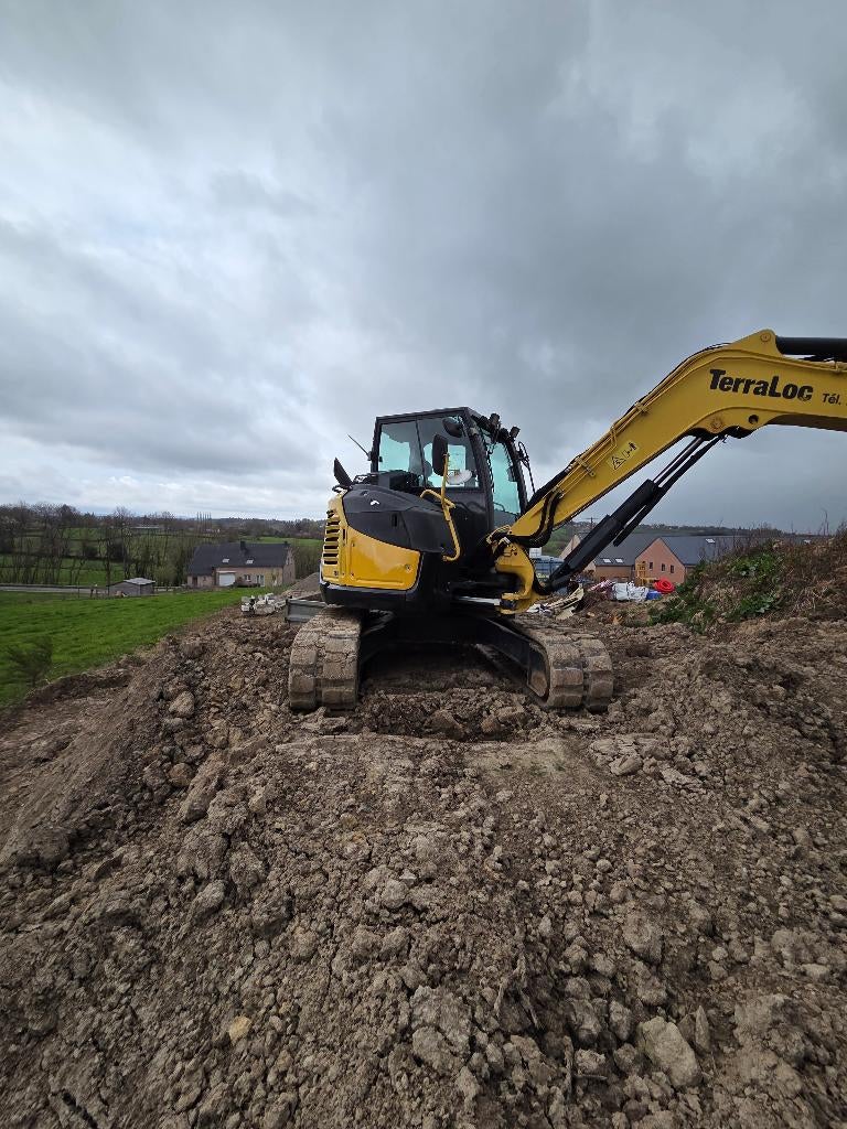 Vio80 minigraafmachine met rototilt Steelwrist, Ophalen, Graafmachine