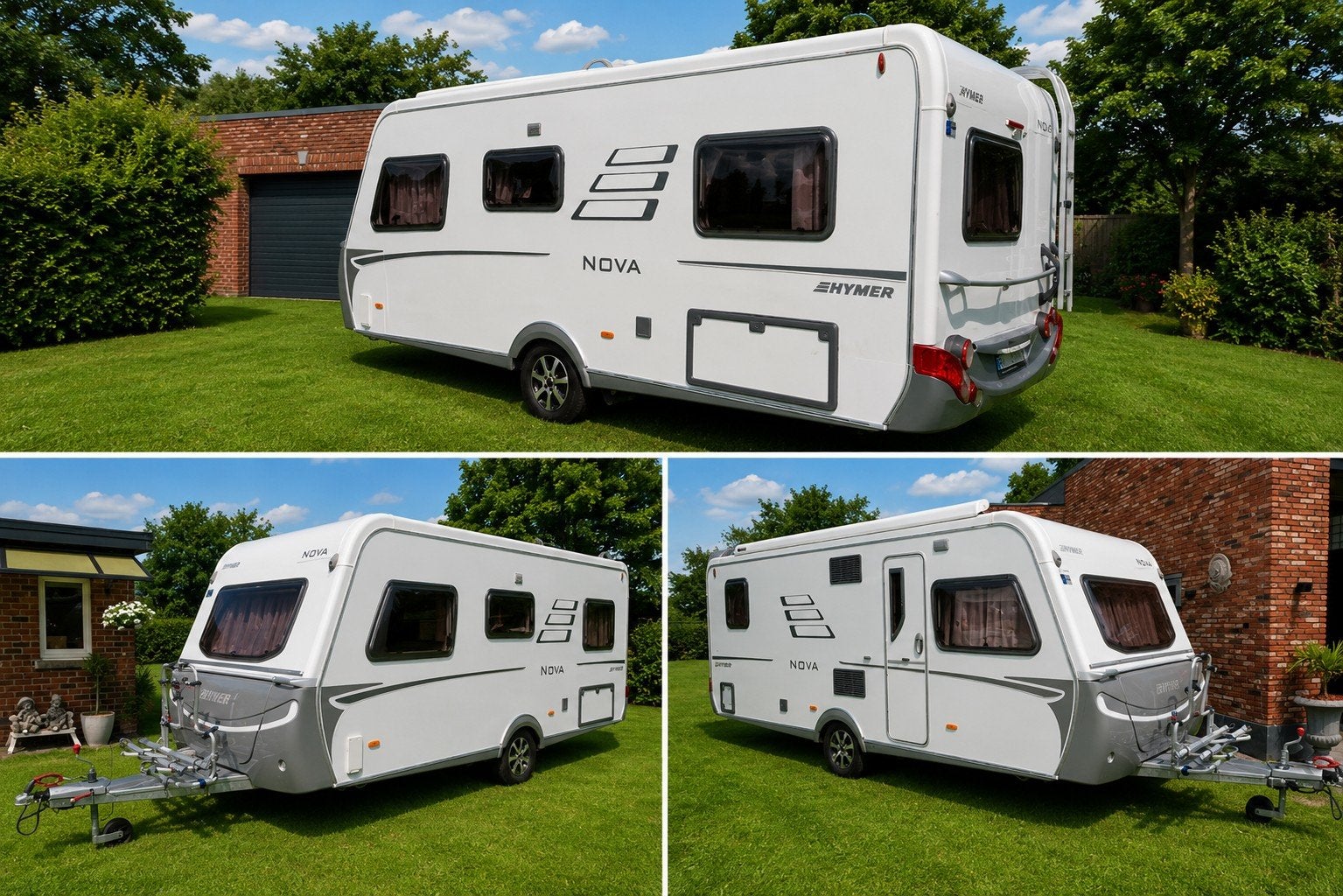 Topkwaliteit# Hymer caravan met 4 slppltsen - moover - 2011, Frans bed, Bedrijf, Zonnepaneel, Hymer