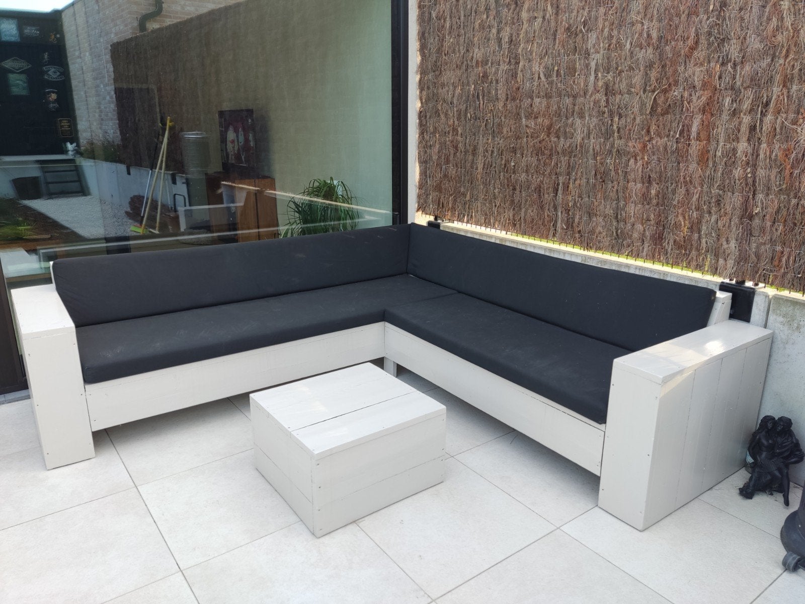 tuinstel in steigerhout, Tuin en Terras, Ophalen, Steigerhout