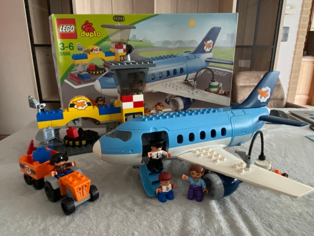 Lego Duplo 5595 Vliegveld, Ensemble complet, Comme neuf, Enlèvement, Duplo
