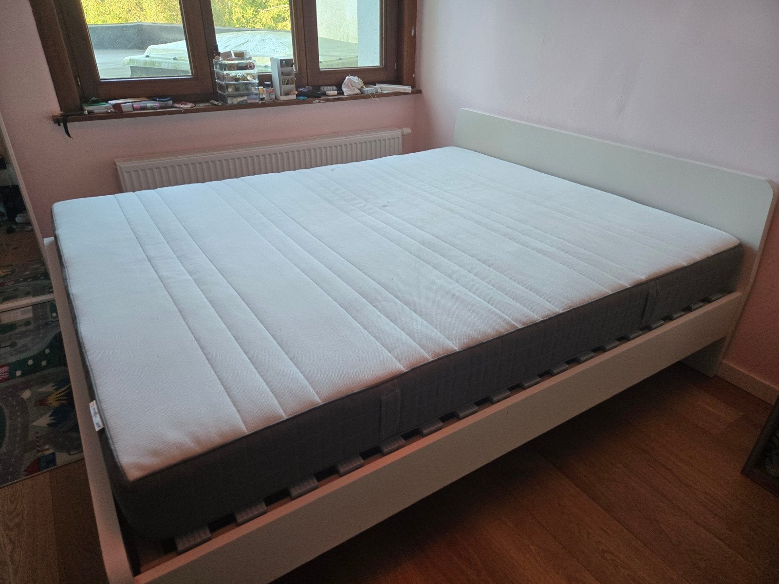 lit IKEA blanc 160200, Enlèvement, Blanc