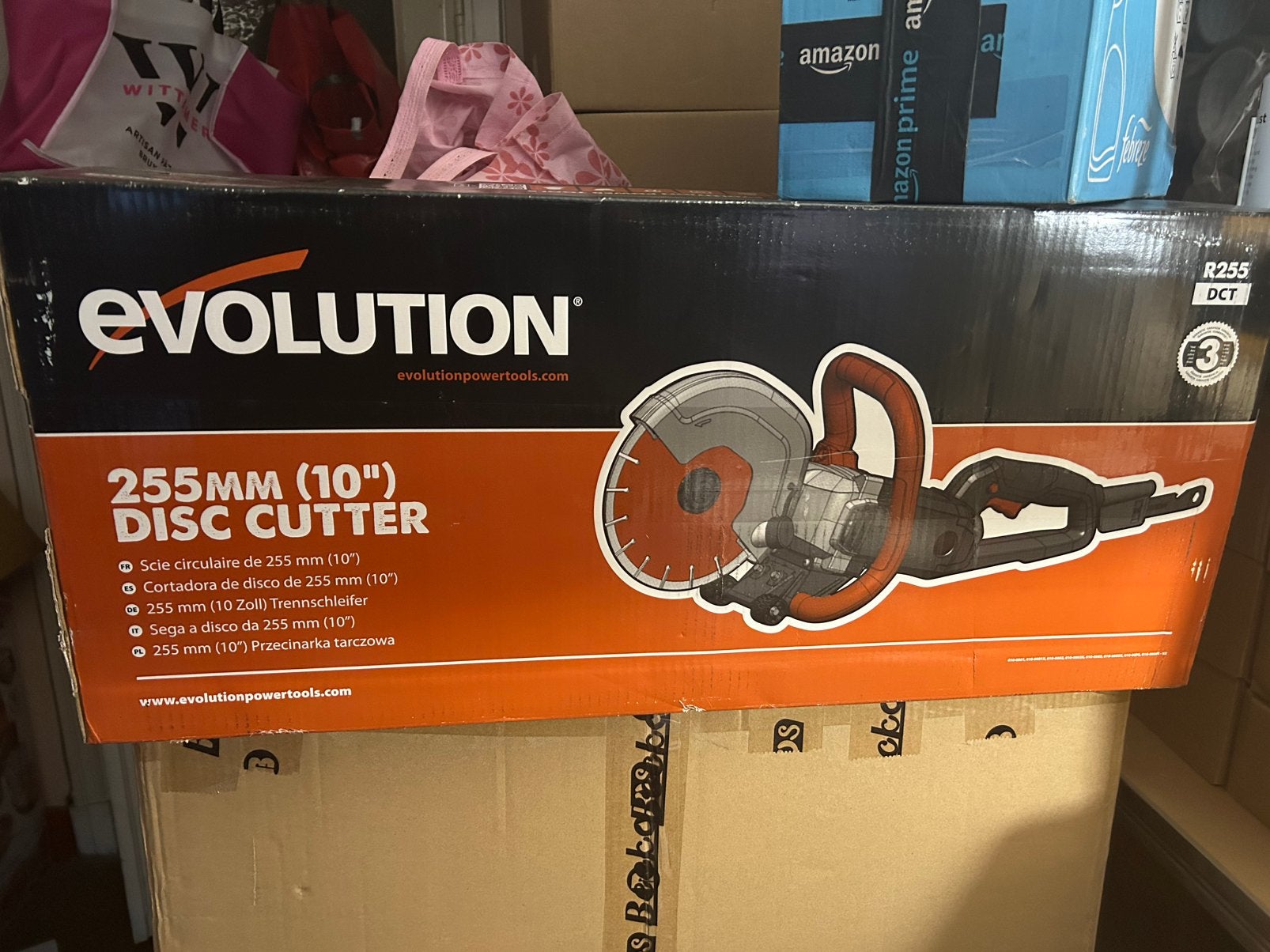 255mm EVOLUTION R255DCT Cirkelzaag Nieuw, Ophalen, Cirkelzaag, 70 mm of meer, Nieuw