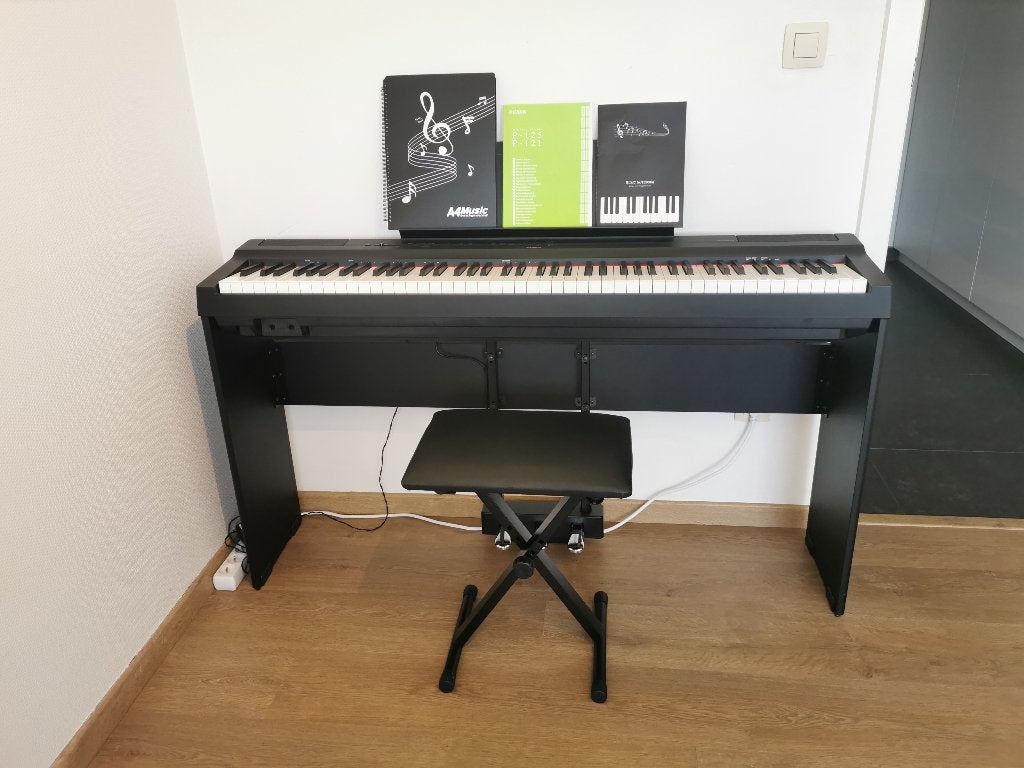 Yamaha P-125 digitale piano – complete set, Muziek en Instrumenten, Keyboards, Gebruikt, 88 toetsen, Yamaha, Aanslaggevoelig, Ophalen