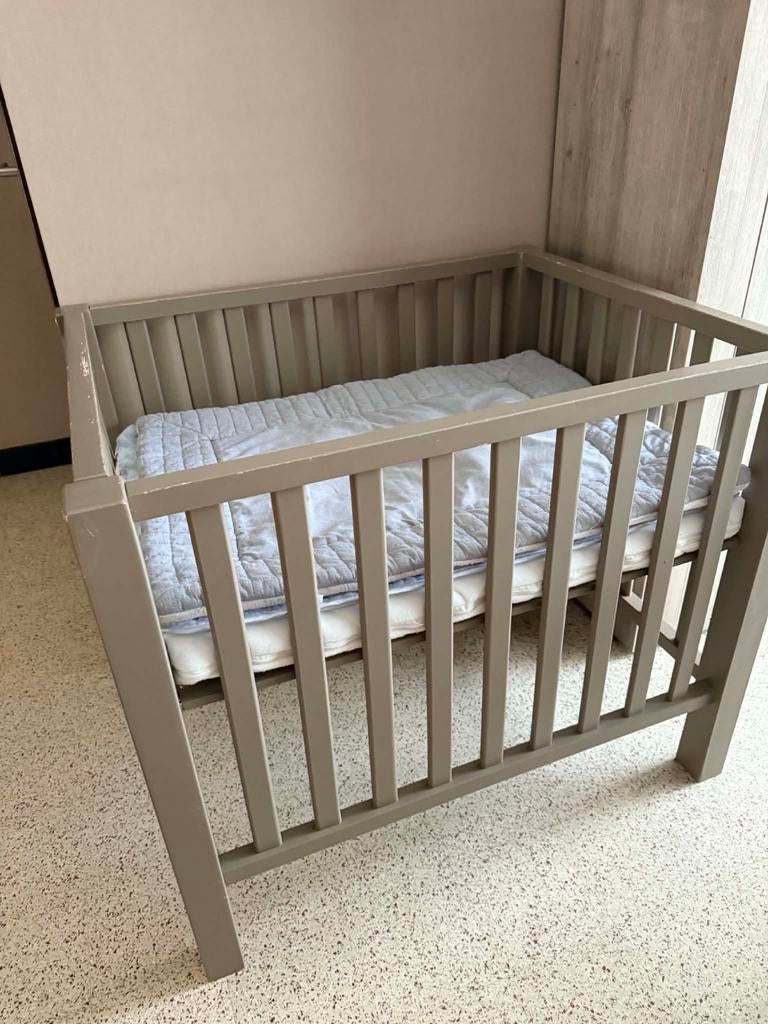 Babypark Quax + parkomranding + matras + hemel, Ophalen, Gebruikt, Rechthoekig, In hoogte verstelbaar