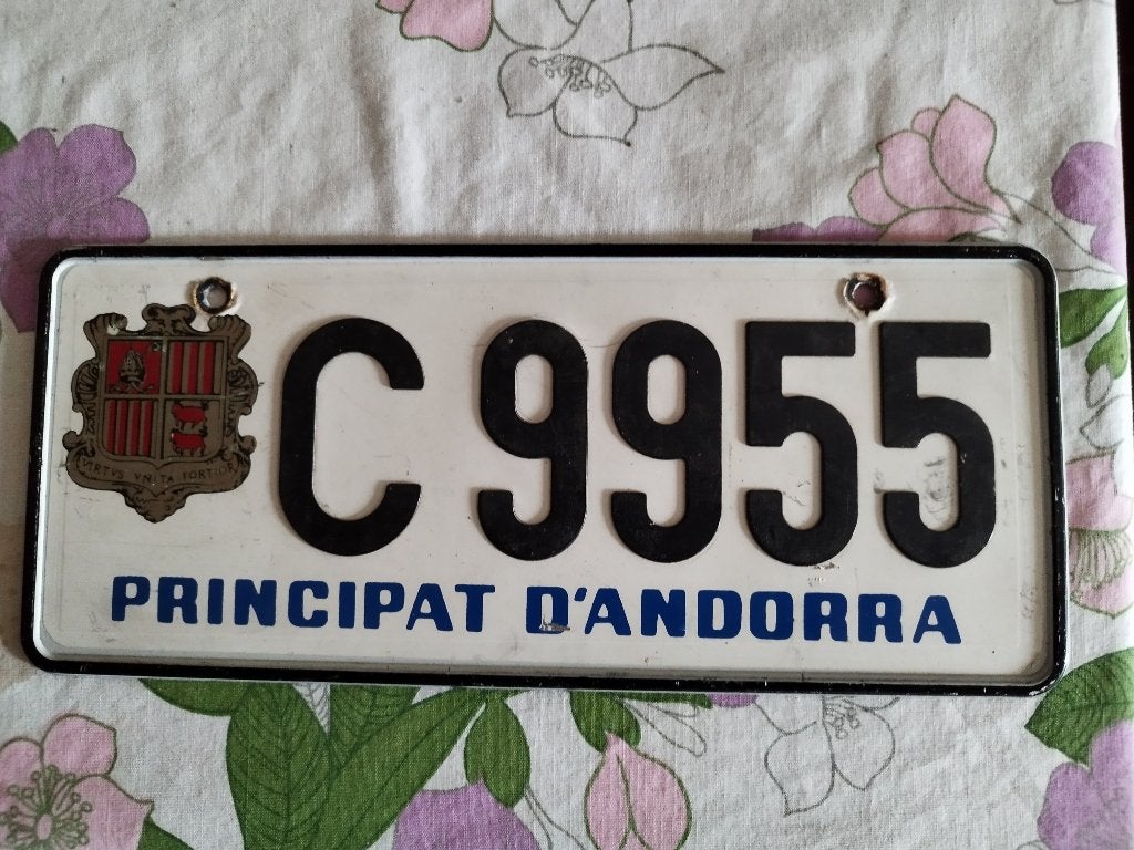 Nummerplaat Andorra, Verzamelen, Ophalen, Gebruikt