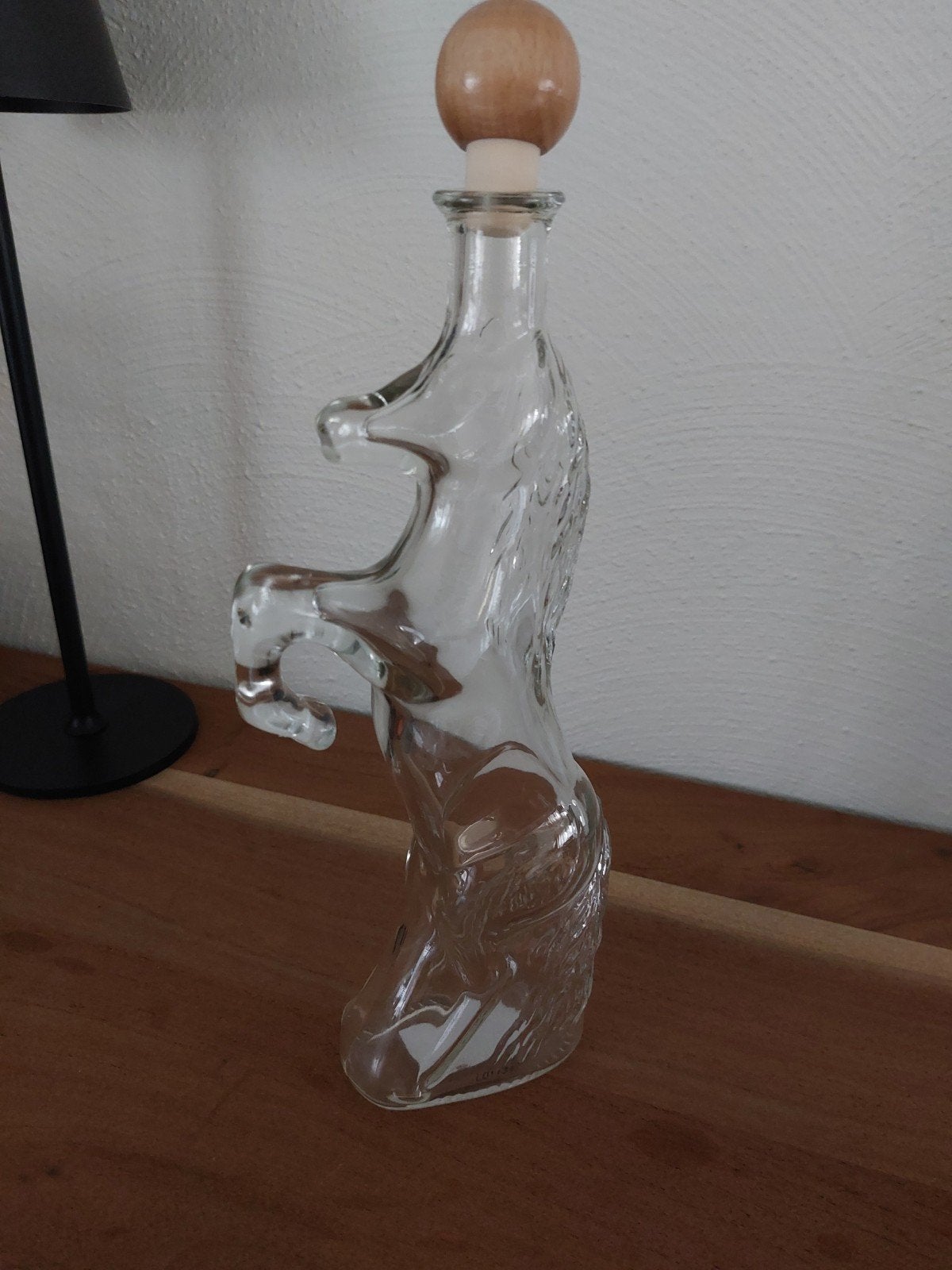 decoratieve glazen fles steigerend paard, Enlèvement