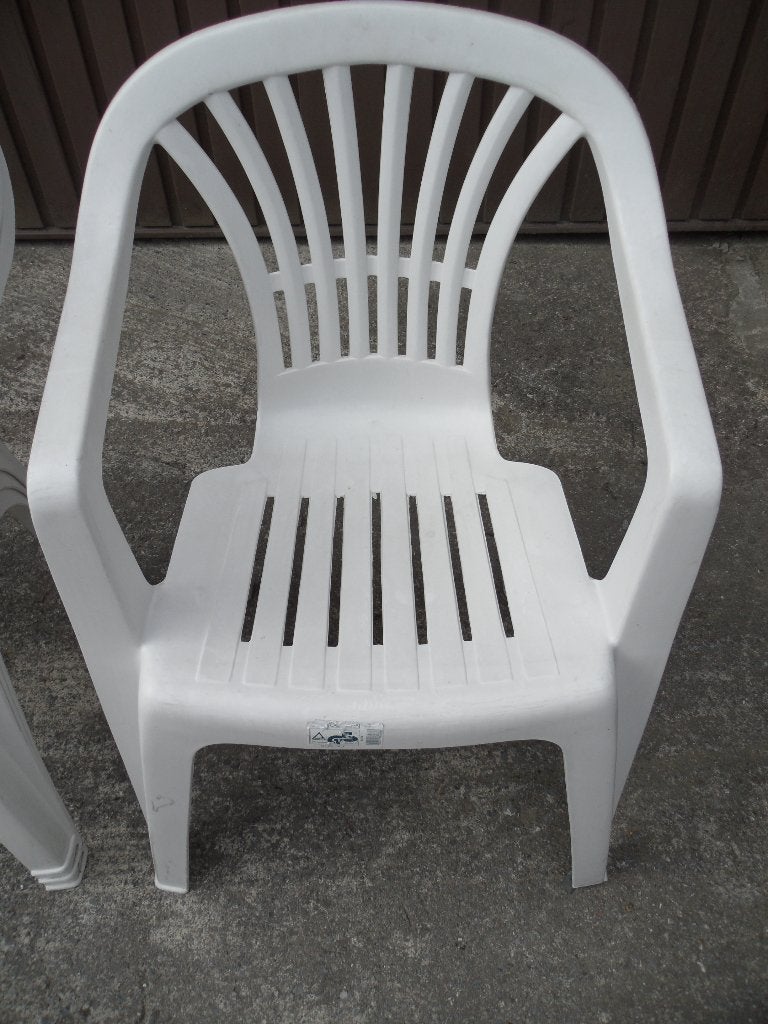 4 Chaises de jardin, Jardin & Terrasse, Enlèvement, Comme neuf, Empilable