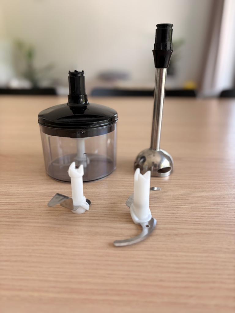 Onderdelen staafmixer / hakmolen set – inox – gratis, Ophalen, Zo goed als nieuw