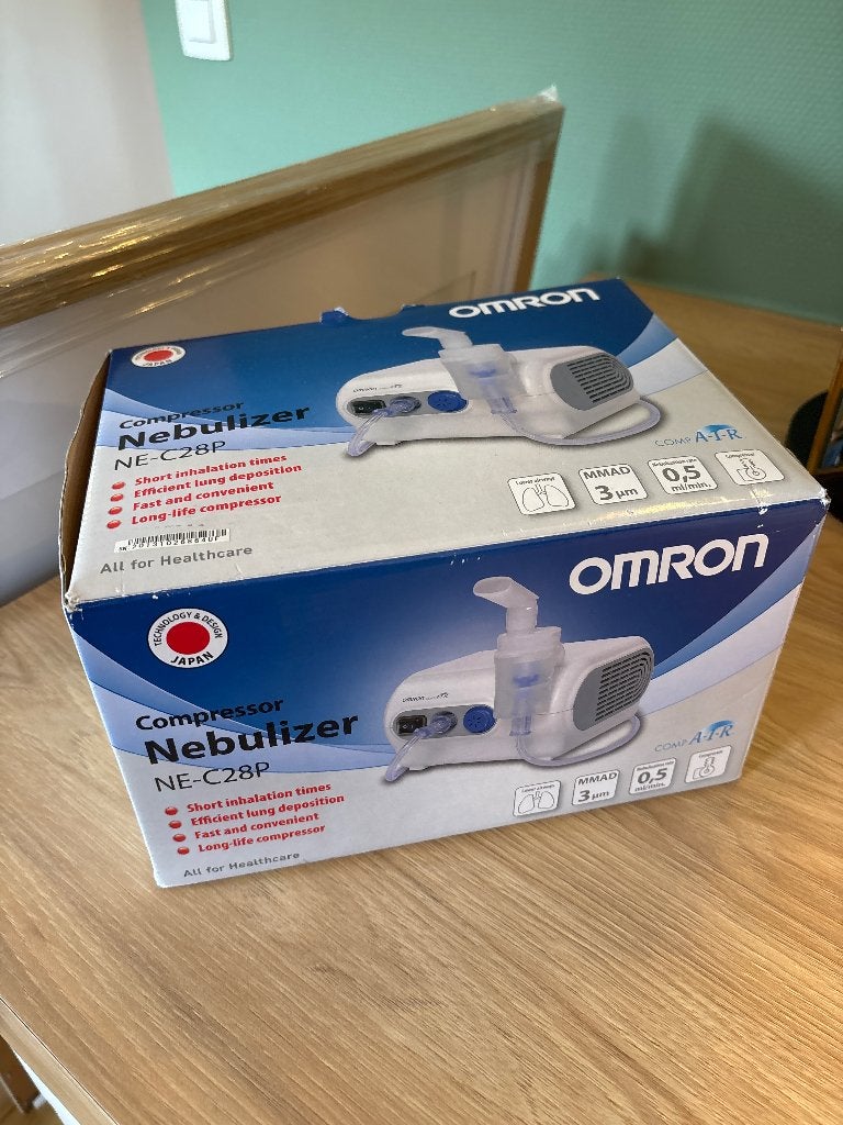 Omron compressor nebulizer (aerosol), Ophalen, Zo goed als nieuw
