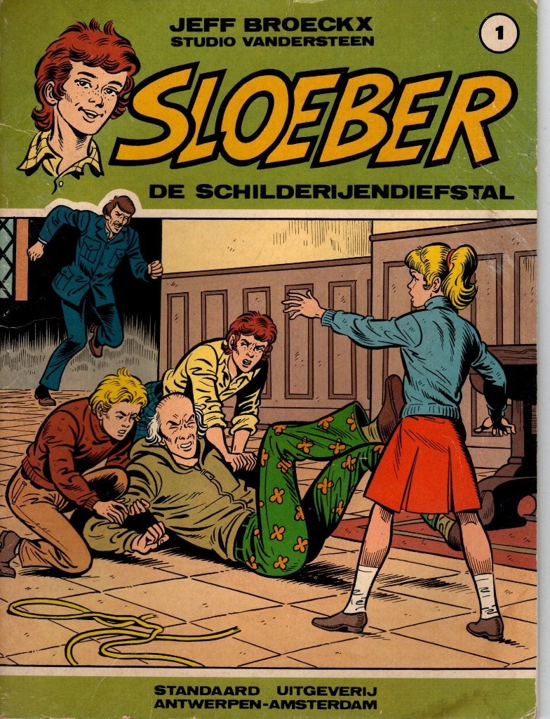 Sloeber, de schilderijen diefstal, eerste druk, Enlèvement ou Envoi, Utilisé, Jeff Broeckx.