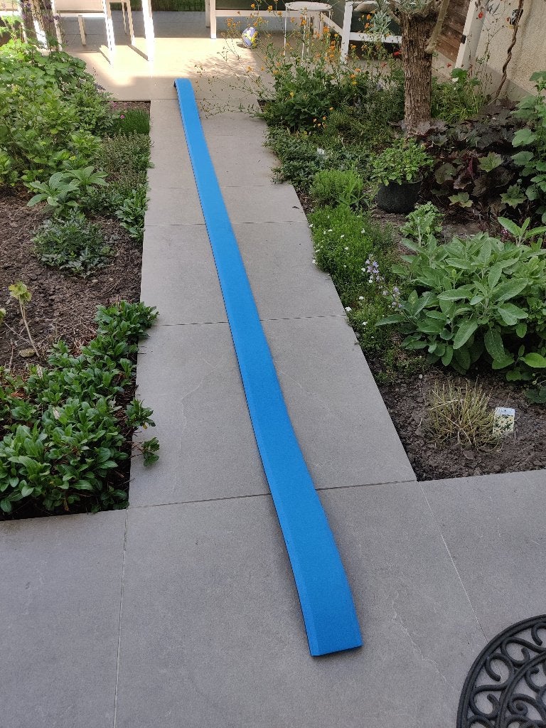 turnbalk voor thuis oprolbaar, Sport en Fitness, Turnen, Ophalen, Zo goed als nieuw, Blauw, Materiaal