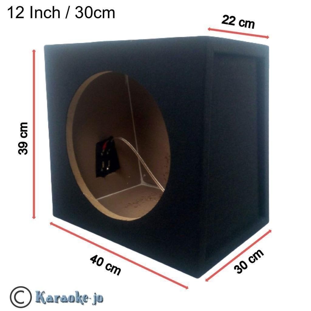 Subwoofer kist MDF 12 inch 30 Cm 27 Liter, Ophalen of Verzenden, Nieuw