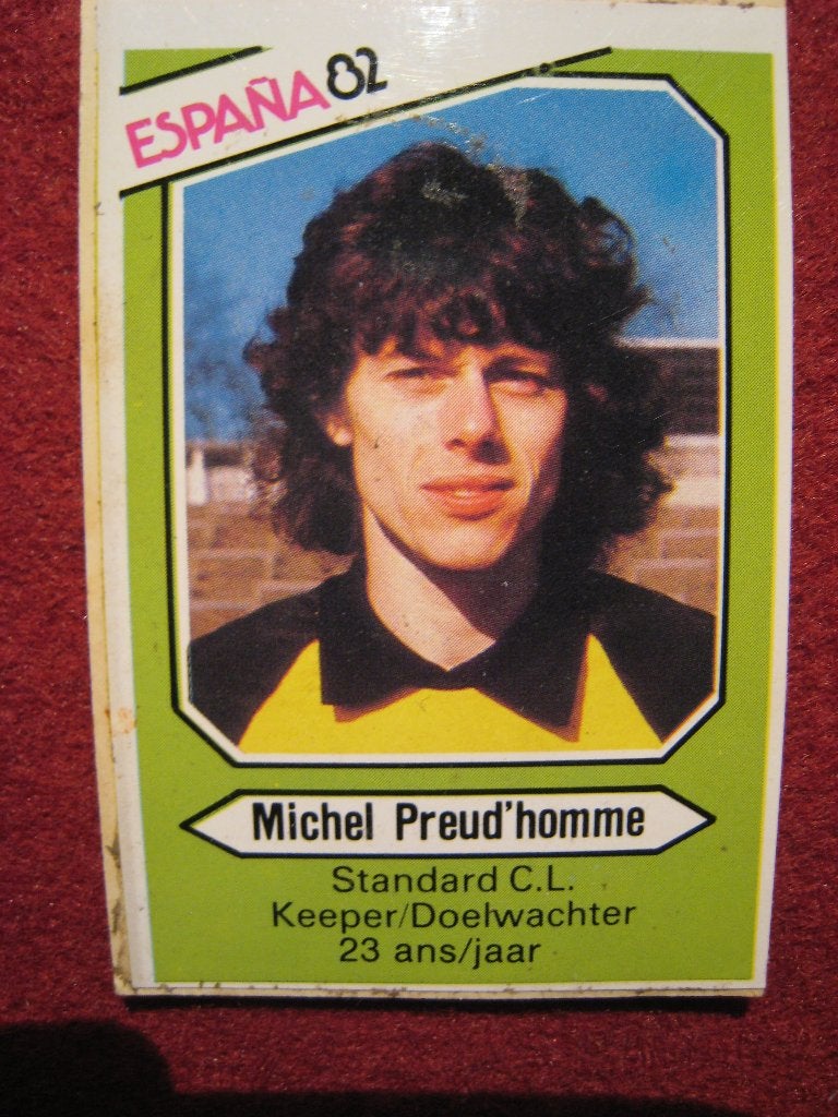 Pre Panini Espagne 82 Michel Preud'homme Standard CL, Envoi, Comme neuf, Autocollant