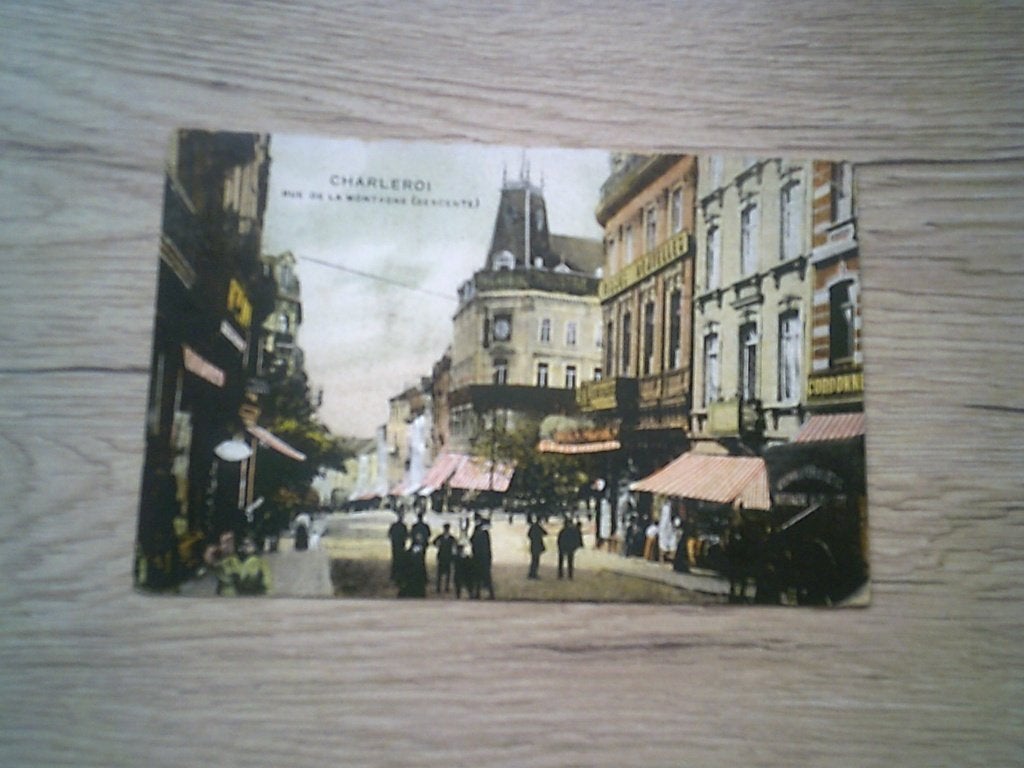 CHARLEROI: Rue de la Montagne (Descente), Verzamelen, Postkaarten | België, Ophalen of Verzenden, Voor 1920, Gelopen, Henegouwen