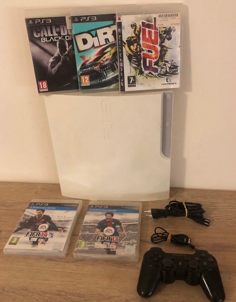 Ps3 slim CECH-3004B 320 gb met alle toebehoren, Met games, 320 GB, Ophalen of Verzenden, Zo goed als nieuw