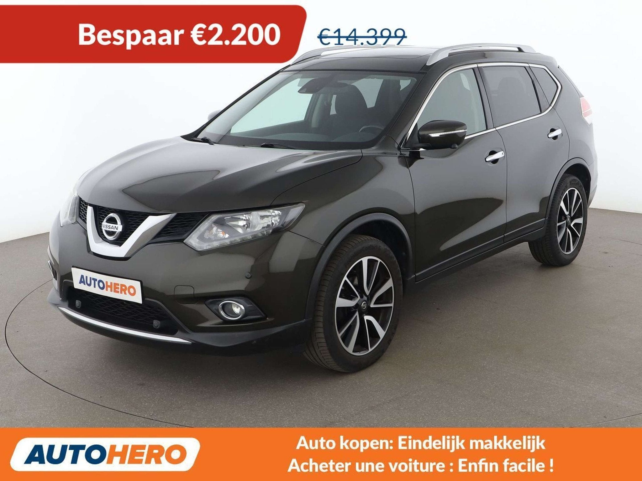 Nissan X-Trail 1.6 N-Connecta (année de construction 2017), Achat, 149 g/km, 5 places, Tissu