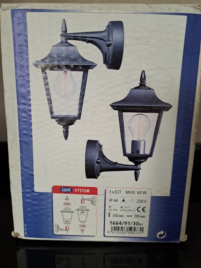 nieuwe buitenwandlamp lantaarn, Tuin en Terras, Ophalen, Wandlamp, 50 tot 250 watt, Waterbestendig
