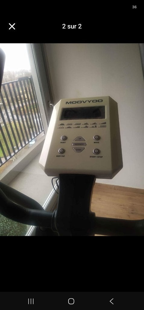 Vélo Elliptique, Sport en Fitness, Fitnessapparatuur, Ophalen, Zo goed als nieuw, Crosstrainer, Metaal