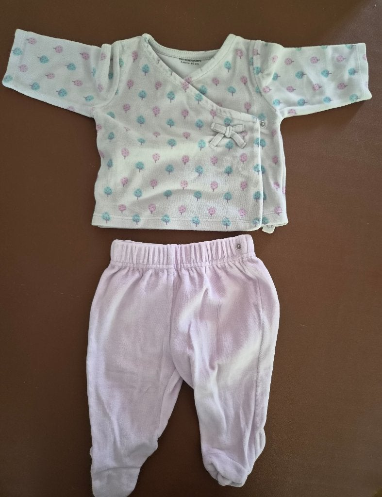 Lot 3 ensembles pyjamas velours 3 mois VERTBAUDET PRÉMAMAN, Verbaudet et Prémaman, Comme neuf, Fille, Enlèvement