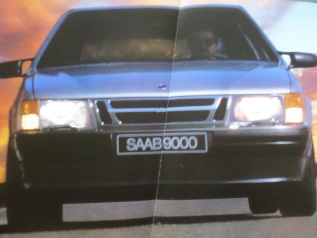 Saab 9000 Turbo 16 1987 Brochure, Ophalen of Verzenden