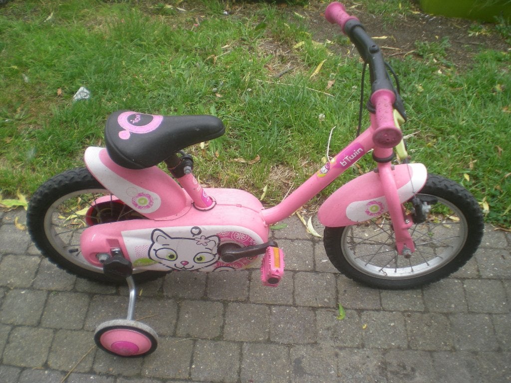 Meisjesfiets Btwin 14 inch, Ophalen, Zo goed als nieuw
