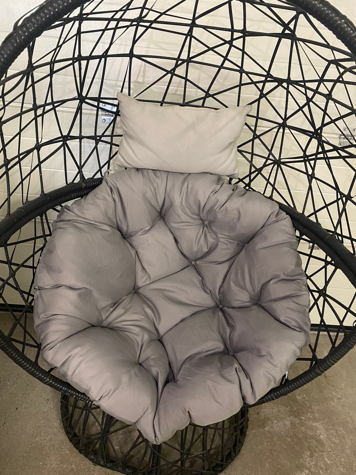 Fauteuil en Oeuf + coussin, Enlèvement, Utilisé, 75 à 100 cm