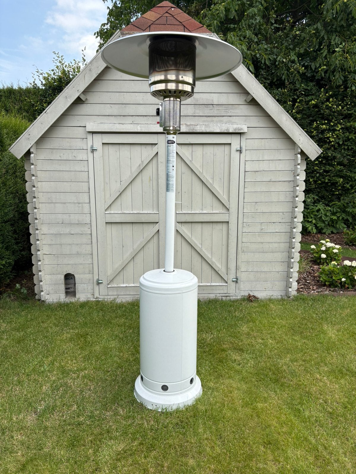 Boretti BVT Bianco terrasverwarmer incl. Gas!, Ophalen, Zo goed als nieuw, Gas