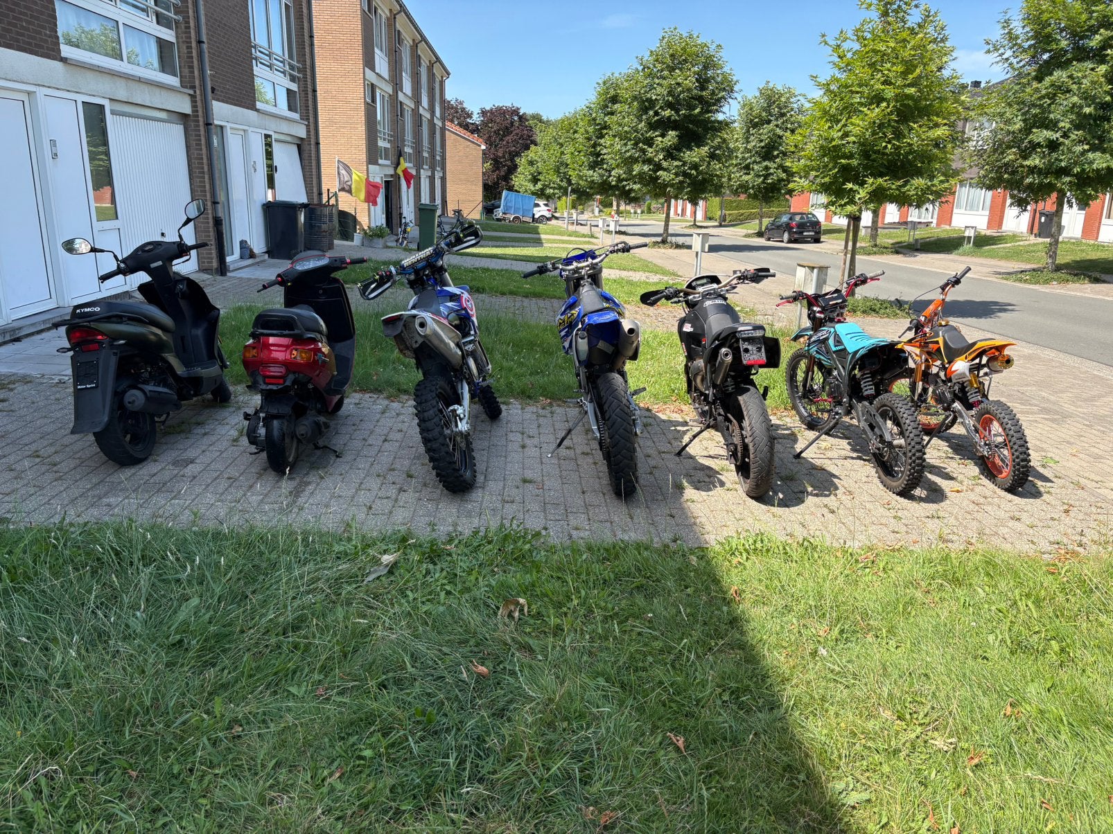 Lot brommers /motos, Fietsen en Brommers, Minibikes, Midibikes en Pitbikes, Zo goed als nieuw, Pitbike, Ophalen