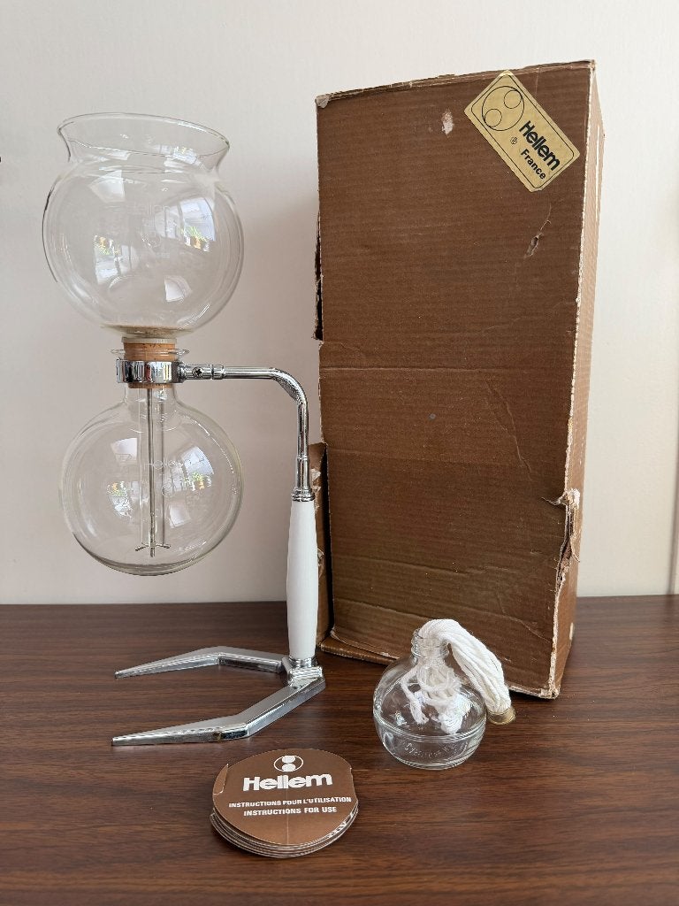 Vintage Hellem Koffiezet met Originele Doos, Ophalen of Verzenden