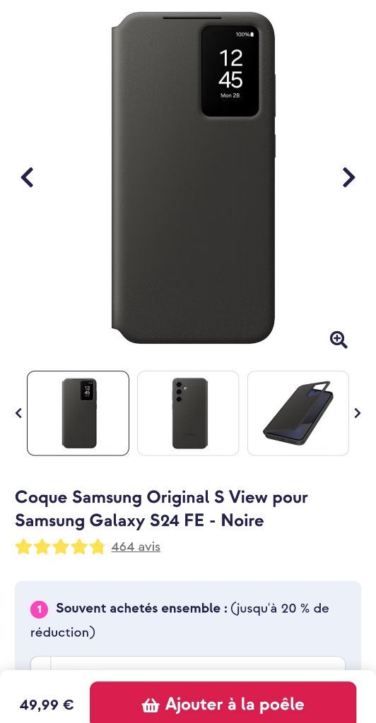 Coque Samsung Galaxy S 24 neuve, Enlèvement, Neuf, Galaxy S2, Étui à rabat