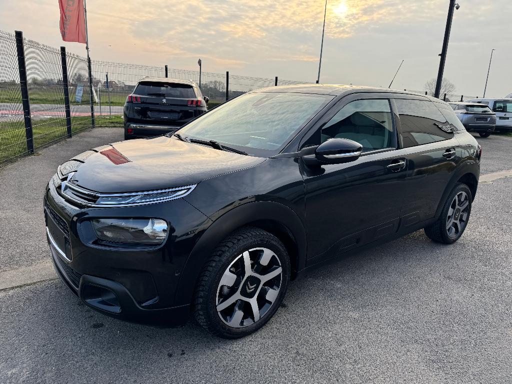 Citroen C4 Cactus automaat 1.2 benzine camera leer cruise, Auto's, 1199 cc, Zwart, Bedrijf, 5 zetels
