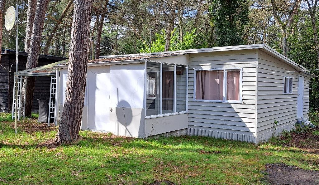 Chalet op camping Familiestrand Postel te koop, Plaine de jeux, Bois/Forêt, Campagne