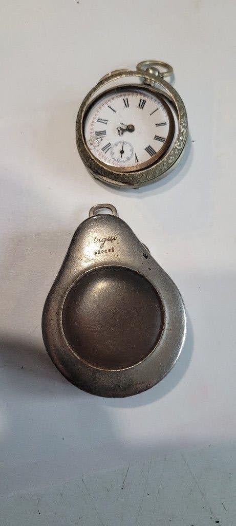 oude zakhorloge, restauratie (17iv297/8), Ophalen of Verzenden