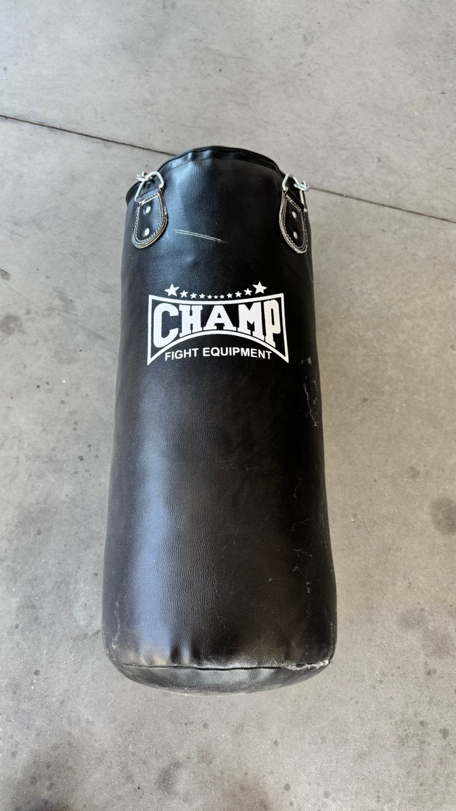 Bokzak “Champ”, Ophalen