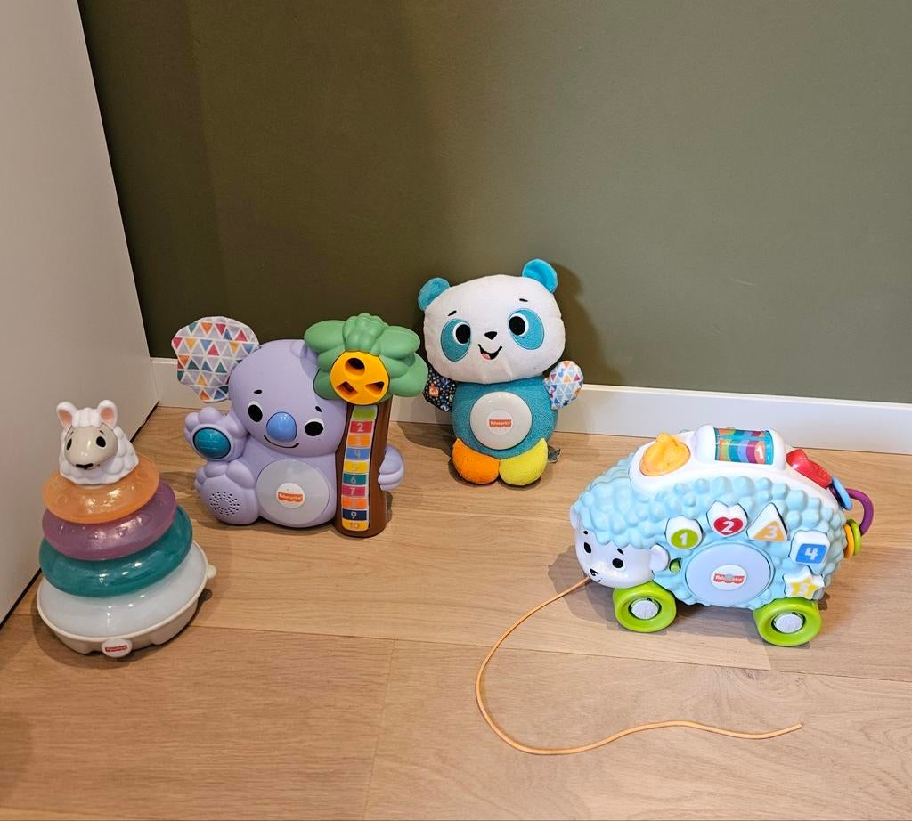 Babyspeelgoed linkimals: panda, koala, lama en egel, Enlèvement
