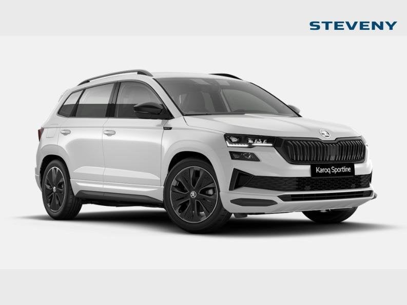 Skoda Karoq 1.5 TSI ACT Sportline DSG, Auto's, Automaat, Wit, Karoq, Navigatiesysteem