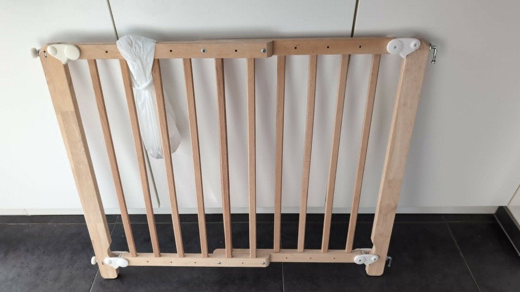 Traphekje hout, Kinderen en Baby's, Traphekjes, Ophalen, Zo goed als nieuw, Hout, Schroefhekje