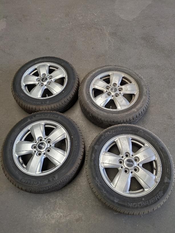 Roues 15 pouces d'origine MINI R50 R56 Michelin 7mm, 15 pouces, Pneus et Jantes, 175 mm, Véhicule de tourisme