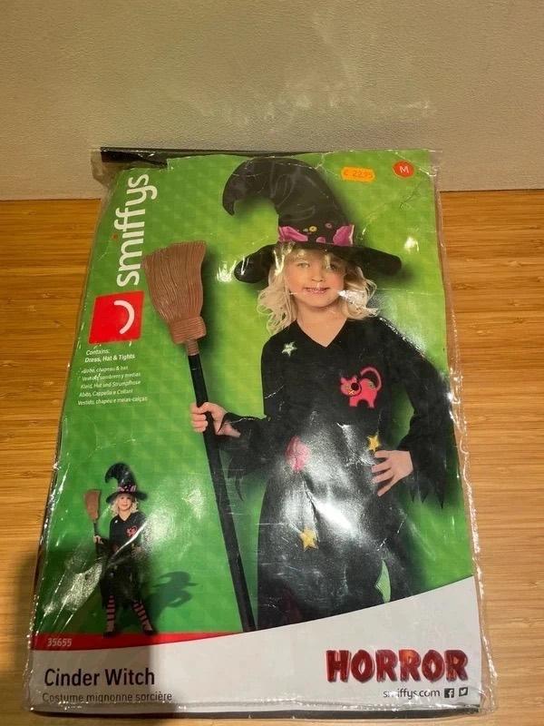 Costume/déguisement sorcière, Halloween, 7/9 ans, Enlèvement ou Envoi, Utilisé, Fille