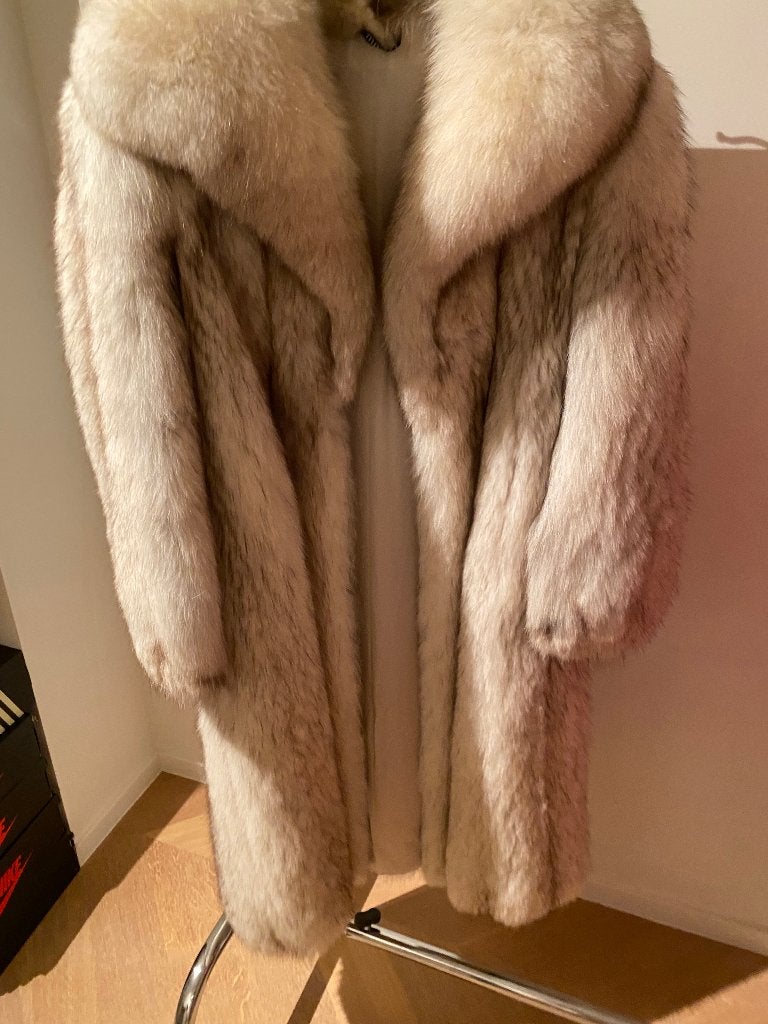 Pelsmantel vos, Kleding | Dames, Wit, Gedragen, Ophalen, ANDERE
