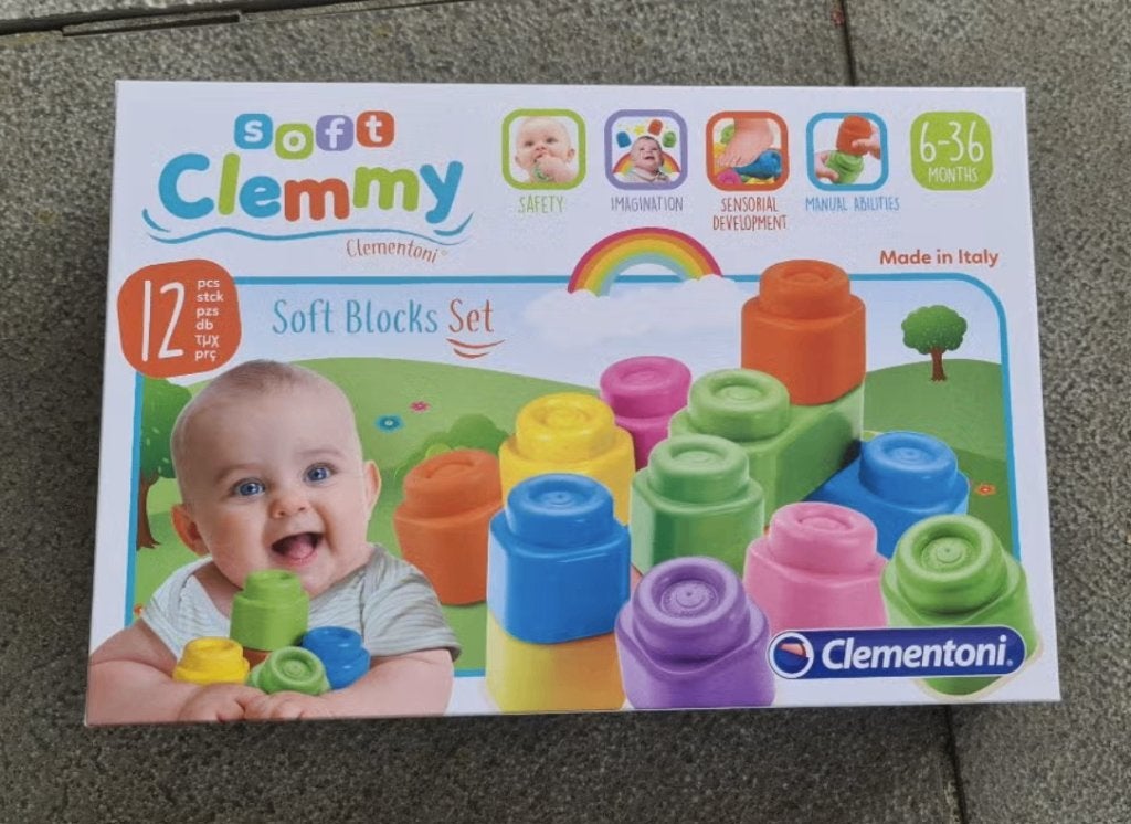 Baby Clementoni Soft Clemmy Stapelblokken, Ophalen of Verzenden, Zo goed als nieuw
