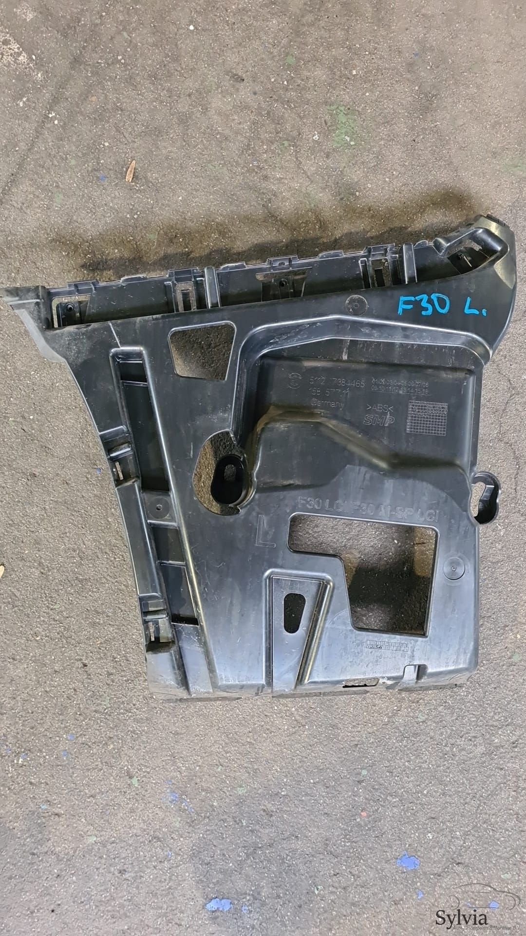 Achterbumper montageplaat links BMW 3 serie F30 LCi 51127384, -, Utilisé, -, Enlèvement ou Envoi